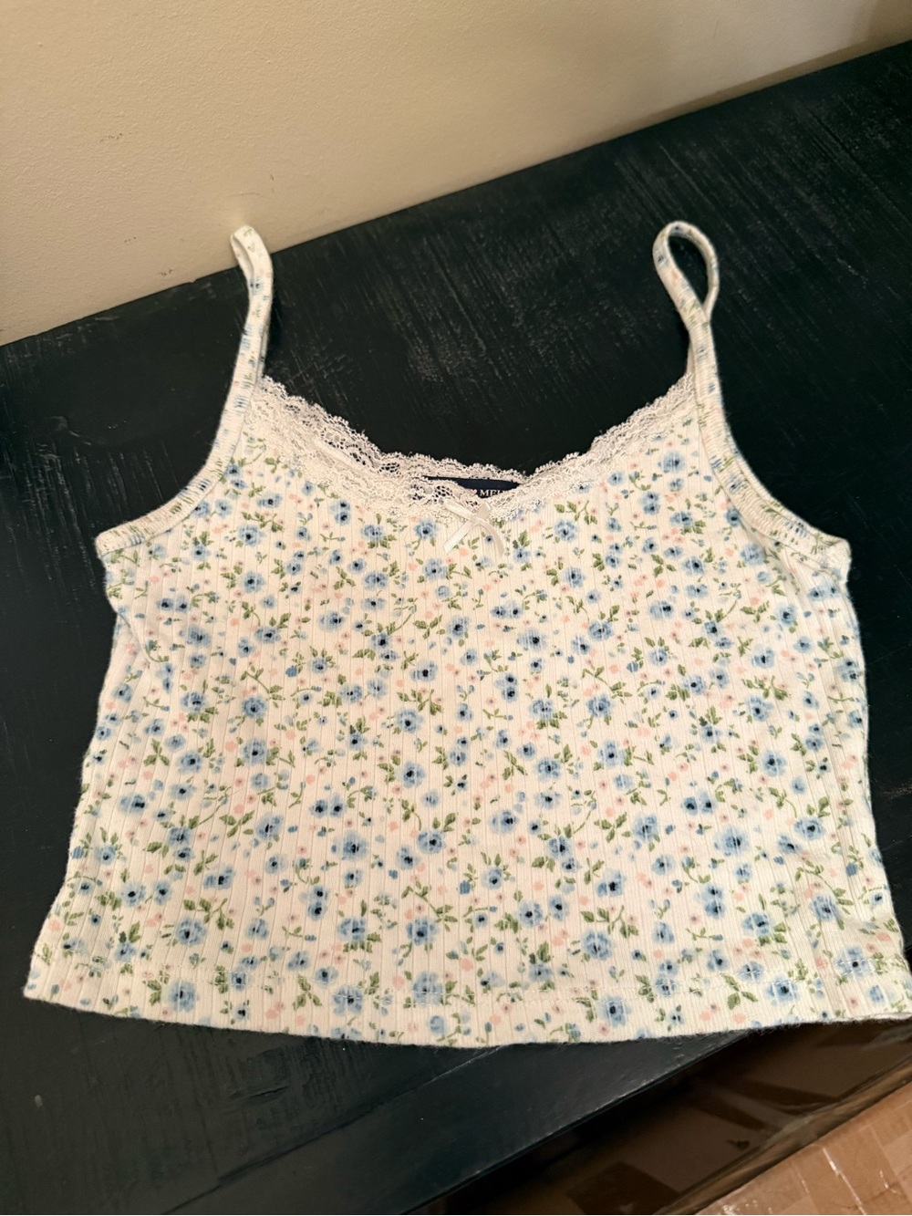 Brandy Melville Floral Skylar Cropped Tank